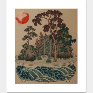 japanese art style ukiyo e painting 18th Posters and Art